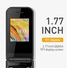 UNIWA F2720 Flip Phone, 1.77 inch, SC6531E, Support Bluetooth, FM, GSM, Dual SIM(White) - 4