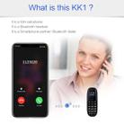AIEK KK1 Mini Mobile Phone, English Keyboard, Hands Free Bluetooth Dialer Headphone, MTK6261DA, Anti-Lost, Single SIM, Network: 2G(Black White) - 11