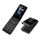 M9 Dual-screen Flip Elder Phone, 2.8 inch + 1.77 inch, 32MB+32MB, Support FM, SOS, GSM, Family Number, Big Keys, Dual SIM (Black) - 2