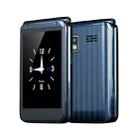 M9 Dual-screen Flip Elder Phone, 2.8 inch + 1.77 inch, 32MB+32MB, Support FM, SOS, GSM, Family Number, Big Keys, Dual SIM (Blue) - 1