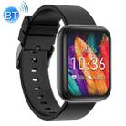P85 1.69 inch HD IPS Colorful Screen IP68 Waterproof Body Temperature Detection Bluetooth Sports Smart Watch (Black) - 1