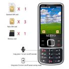 SERVO V9500 Mobile Phone, English Key, 2.4 inch, Spredtrum SC6531CA, 21 Keys, Support Bluetooth, FM, Magic Sound, Flashlight, GSM, Quad SIM(Black) - 4