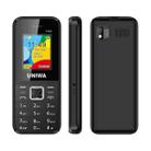 UNIWA E1802 Mobile Phone, 1.77 inch, 1800mAh Battery, SC6531DA, 21 Keys, Support Bluetooth, FM, MP3, MP4, GSM, Dual SIM(Black) - 1