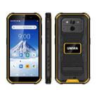 UNIWA F963 Rugged Phone, 3GB+32GB, IP68 Waterproof Dustproof Shockproof, 5.5 inch Android 10.0 MTK6739 Quad Core up to 1.25GHz, Network: 4G, NFC, OTG (Black Yellow) - 1