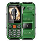 A6 Triple Proofing Elder Phone, Waterproof Shockproof Dustproof, 6800mAh Battery, 2.4 inch, 21 Keys, Bluetooth, LED Flashlight, FM, SOS, Dual SIM, Network: 2G(Green) - 1