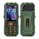 Q8 Triple Proofing Elder Phone, Waterproof Shockproof Dustproof, 16800mAh Battery, 2.4 inch, 21 Keys, Bluetooth, LED Flashlight, FM, SOS, Dual SIM, Network: 2G (Green) - 1