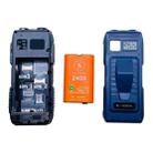S555 Triple Proofing Elder Phone, Waterproof Shockproof Dustproof, 2400mAh Battery, 2.2. inch, 21 Keys, LED Flashlight, FM, Quad SIM, with Antenna(Blue) - 6