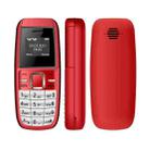 Mini BM200 Mobile Phone, 0.66 inch, MT6261D, 21 Keys, Bluetooth, MP3 Music, Dual SIM, Network: 2G (Red) - 1