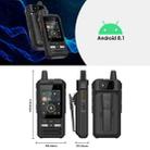UNIWA F80 Walkie Talkie Rugged Phone, 1GB+8GB, Waterproof Dustproof Shockproof, 5300mAh Battery, 2.4 inch Android 8.1 Qualcomm MSM8909 Quad Core up to 1.1GHz, Network: 4G, Dual SIM, PPT, SOS (Black) - 3