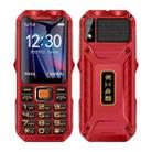 Q8-1 Triple Proofing Elder Phone, 16800mAh Battery, 2.4 inch, 21 Keys, Bluetooth, LED Flashlight, FM, SOS, Dual SIM, Network: 4G (Red) - 1