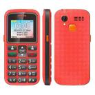 UNIWA M220 Elder Mobile Phone, 1.77 inch, 800mAh Battery, Network: 2G, SOS, LED Flashlight, FM, US Plug (Red) - 1