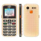 UNIWA M220 Elder Mobile Phone, 1.77 inch, 800mAh Battery, Network: 2G, SOS, LED Flashlight, FM, US Plug (Yellow) - 1