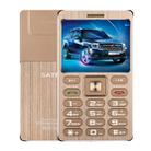 SATREND A10 Card Mobile Phone, 1.77 inch, MTK6261D, 21 Keys, Support Bluetooth, MP3, Anti-lost, Remote Capture, FM, GSM, Dual SIM(Gold) - 1