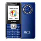 KUMI Mi1 Mini Mobile Phone, Forehead Thermometer, 2.4 inch, MTK6261D, Bluetooth, 21 Keys, Dual SIM, SOS, FM, Network: 2G,  Body Temperature Measurement (Blue) - 1