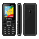 UNIWA E1801 Mobile Phone, 1.77 inch, 800mAh Battery, 21 Keys, Support Bluetooth, FM, MP3, MP4, GSM, Dual SIM(Black) - 2