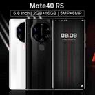 TC039 Mate40 RS, 2GB+16GB, 6.8 inch Pole Notch Screen, Face ID & Fingerprint Identification, Android 6.0 MTK6580 Quad Core, Network: 3G(White) - 4