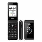 UNIWA X28 Dual-screen Flip Phone, 2.8 inch + 1.77 inch, MT6261D, Support Bluetooth, FM, SOS, GSM, Dual SIM(Black) - 1