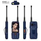 S999 Triple Proofing Elder Phone, Waterproof Shockproof Dustproof, 2400mAh Battery, 3.5 inch, 21 Keys, LED Flashlight, FM, Triple SIM, with Antenna(Blue) - 3