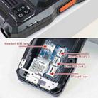 S999 Triple Proofing Elder Phone, Waterproof Shockproof Dustproof, 2400mAh Battery, 3.5 inch, 21 Keys, LED Flashlight, FM, Triple SIM, with Antenna(Blue) - 7
