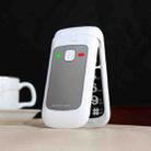 Mafam F138 Flip Phone, 2.4 inch, 32MB+32MB, Support FM, SOS, GSM, Magic Voice, Family Number, Big Keys, Dual SIM(White) - 1