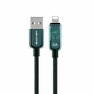 WK WDC-180 6A Pioneer Series USB to 8 Pin Transparent Fast Charge Data Cable, Length: 1m(Green) - 1