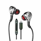 WK Black Gold Series YC06 8 Pin HIFI Sound Quality Wired Headphones (Tarnish) - 1