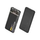 WK WP-343 10000mAh Pioneer 2 Generation Transparent Fast Charge Power Bank(Black) - 1