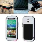 LOVE MEI for HTC One E8 Powerful Waterproof Dustproof Shockproof Anti-slip Metal Protective Case(White) - 1