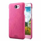 MOFI for  Huawei Honor 5 Crazy Horse Texture Leather Surface PC Protective Case Back Cover(Magenta) - 1