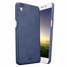 MOFI for OPPO R9 Crazy Horse Texture Leather Surface PC Protective Case Back Cover(Dark Blue) - 1