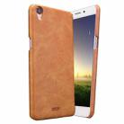 MOFI for OPPO R9 Crazy Horse Texture Leather Surface PC Protective Case Back Cover(Brown) - 1