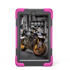 For Amazon Fire HD 8 inch (2017) 360 Degree Rotation PC + Silicone Protective Case with Holder & Hand-strap (Magenta) - 2