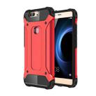 For Huawei Honor V8 Tough Armor TPU + PC Combination Case (Bronze)(Red) - 1