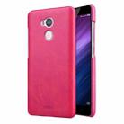 MOFI for  Xiaomi Redmi 4 Pro / Prime Crazy Horse Texture Leather Surface PC Protective Case Back Cover (Magenta) - 1