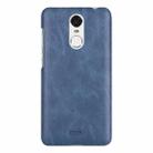 MOFI for  Huawei Enjoy 6 Crazy Horse Texture Leather Surface PC Protective Case Back Cover (Dark Blue) - 1