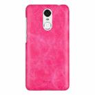 MOFI for  Huawei Enjoy 6 Crazy Horse Texture Leather Surface PC Protective Case Back Cover (Magenta) - 1