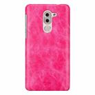 MOFI for  Huawei Honor 6X Crazy Horse Texture Leather Surface PC Protective Case Back Cover (Magenta) - 1