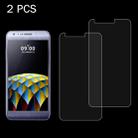 2 PCS for LG X Cam 0.26mm 9H Surface Hardness 2.5D Explosion-proof Tempered Glass Screen Film - 1