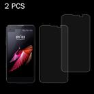 2 PCS for LG X Screen 0.26mm 9H Surface Hardness 2.5D Explosion-proof Tempered Glass Screen Film - 1