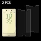 2 PCS for Sony Xperia X Performance 0.26mm 9H Surface Hardness 2.5D Explosion-proof Tempered Glass Screen Film - 1