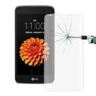 For LG K7 0.26mm 9H Surface Hardness 3D Explosion-proof Colorized Silk-screen Tempered Glass Full Screen Film(Transparent) - 1