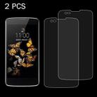 2 PCS for LG K8 0.26mm 9H Surface Hardness 2.5D Explosion-proof Tempered Glass Screen Film - 1
