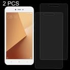 2 PCS for Xiaomi Redmi Note 5A 0.26mm 9H Surface Hardness 2.5D Explosion-proof Non-full Screen Tempered Glass Screen Film - 1
