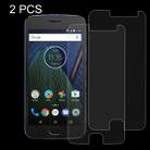 2 PCS for Motorola Moto G5S 0.3mm 9H Surface Hardness 2.5D Explosion-proof Tempered Glass Non-full Screen Film - 1