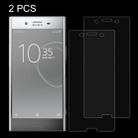 2 PCS for Sony Xperia XZ Premium 0.26mm 9H Surface Hardness Explosion-proof Non-full Screen Tempered Glass Screen Film - 1