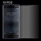 10 PCS for Nokia 3 0.26mm 9H Surface Hardness Explosion-proof Non-full Screen Tempered Glass Screen Film - 1