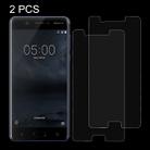 2 PCS for Nokia 5 0.26mm 9H Surface Hardness Explosion-proof Non-full Screen Tempered Glass Screen Film - 1