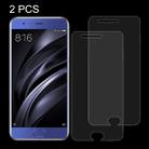 2 PCS for Xiaomi Mi 6 0.26mm 9H Surface Hardness Explosion-proof Non-full Screen Tempered Glass Screen Film - 1