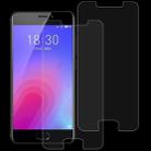 2 PCS 0.26mm 9H 2.5D Tempered Glass Film for Meizu M6 - 1