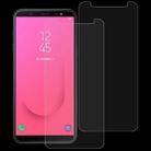 2PCS 9H 2.5D Tempered Glass Film for Galaxy J8 (2018) - 1